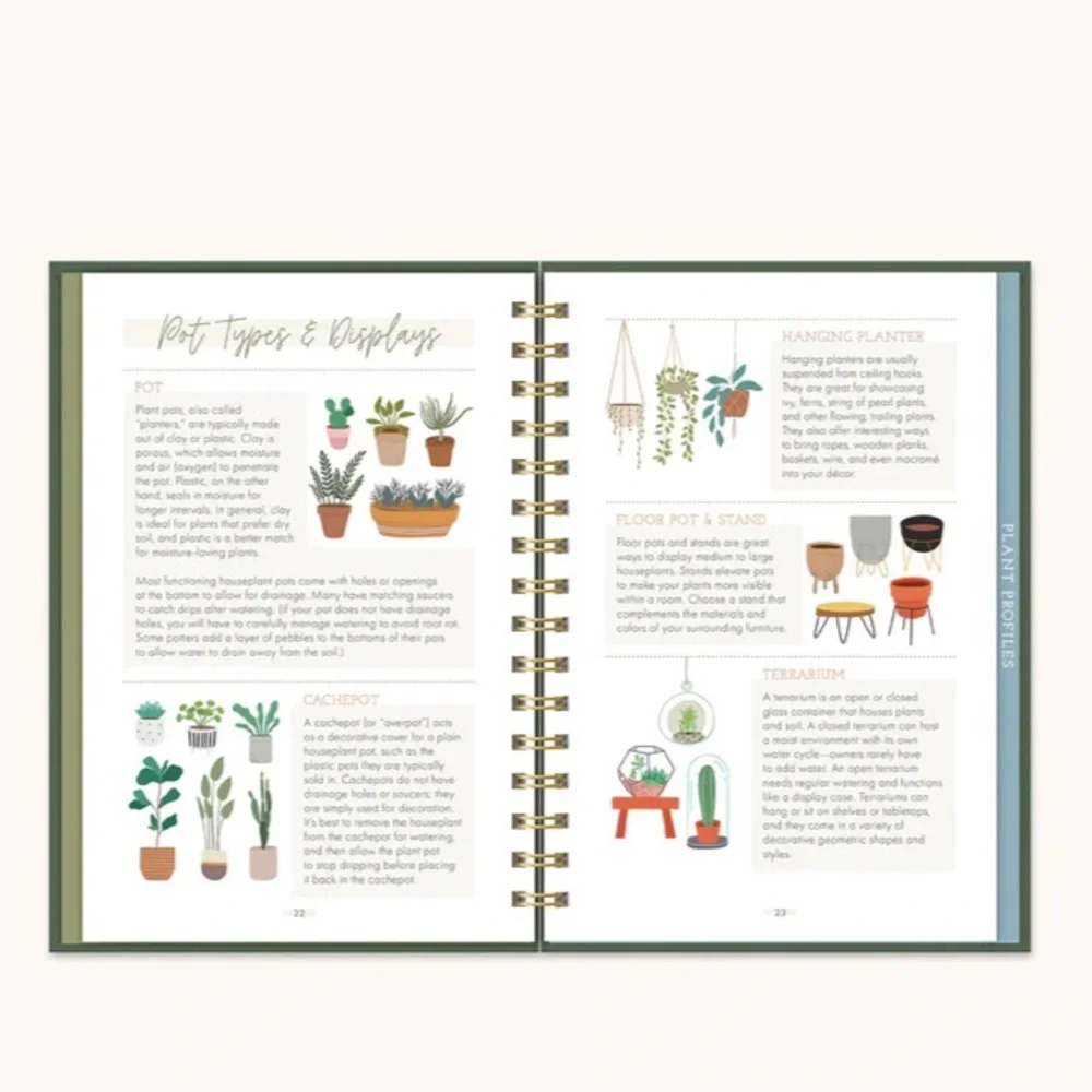 Green Vibes Only Guided Houseplant Journal